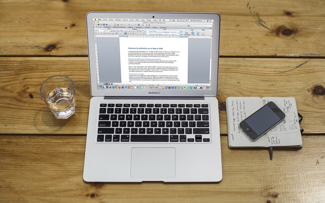 Fréquence de publication sur un blog en 2020